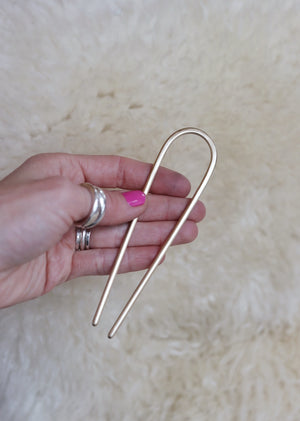 French Hair Pin- Brass