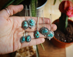 Turquoise Dot Necklace A- Made to Order