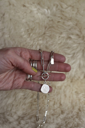 Silver Medallion Necklace #9