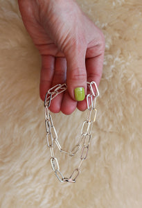 Paperclip Chain 18"