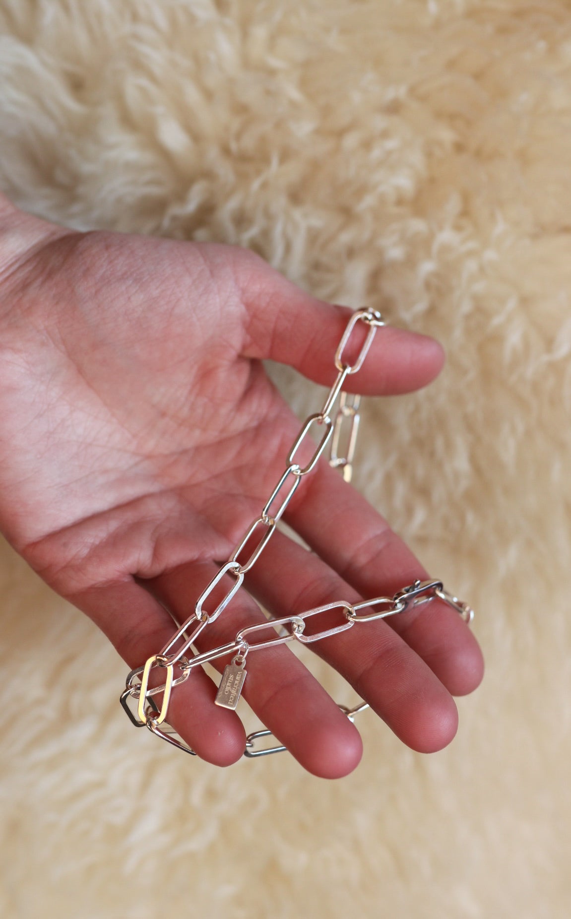 Paperclip Chain 18"