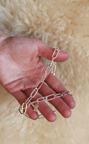 Paperclip Chain 18"
