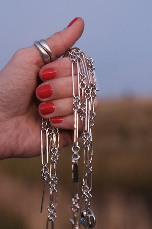 Handmade Paperclip Chain + Coin Necklace #2