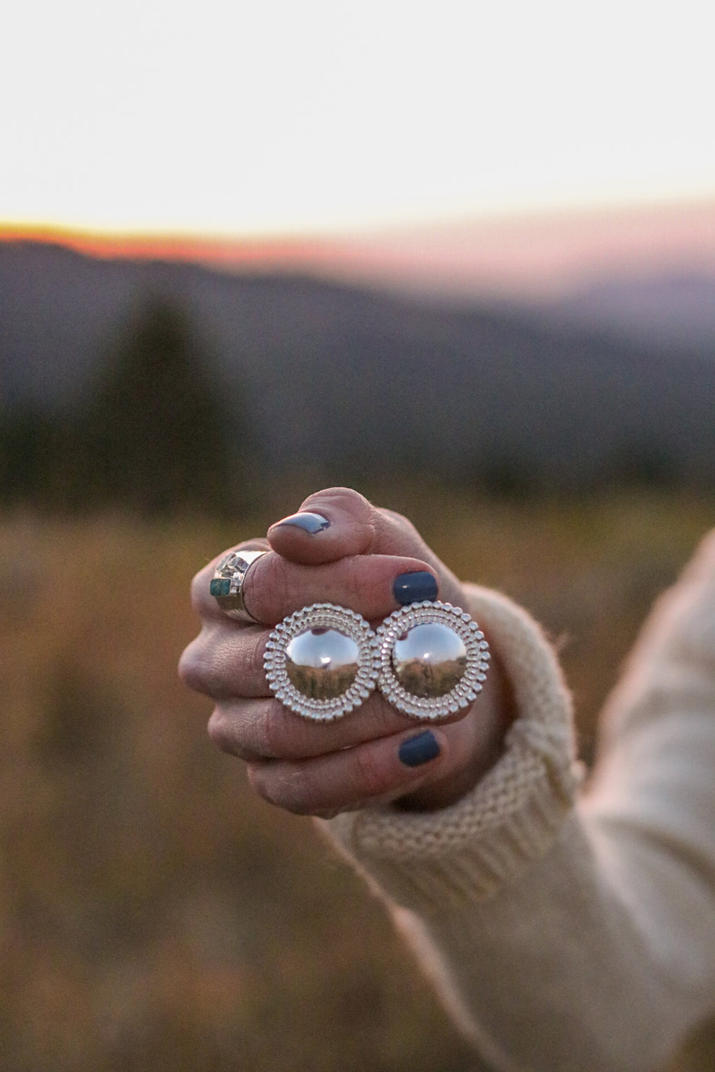 Shield Stud Earrings