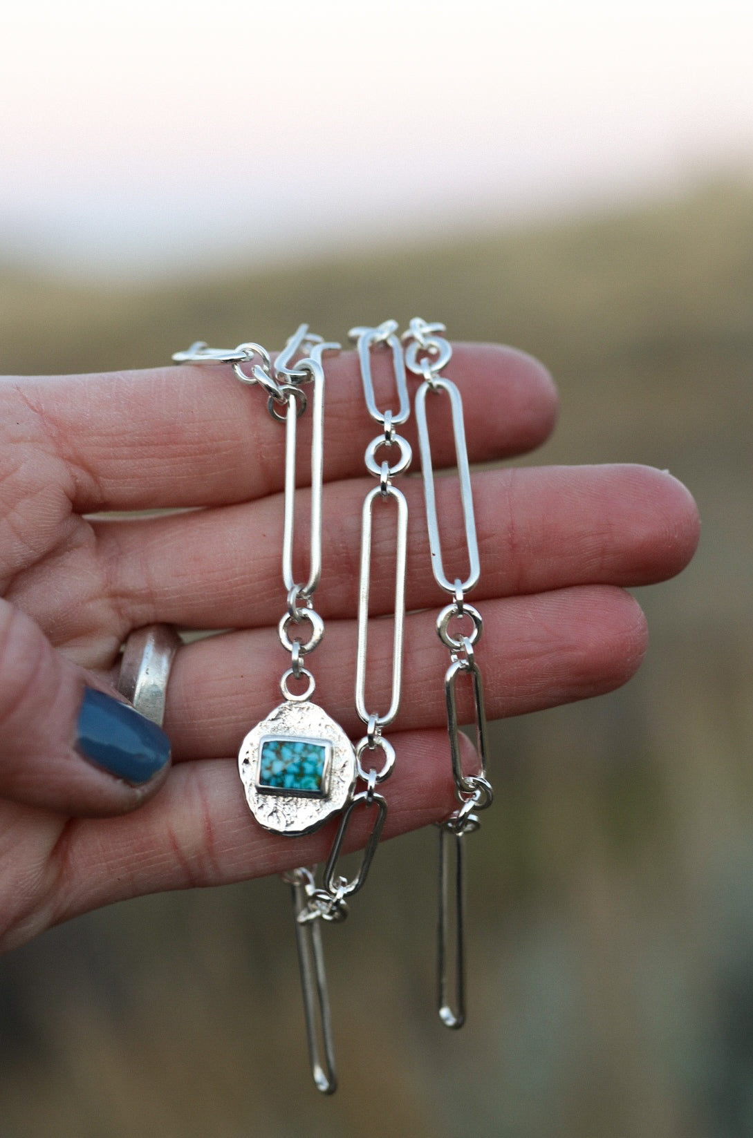 Handmade Paperclip Chain + Coin Necklace #2
