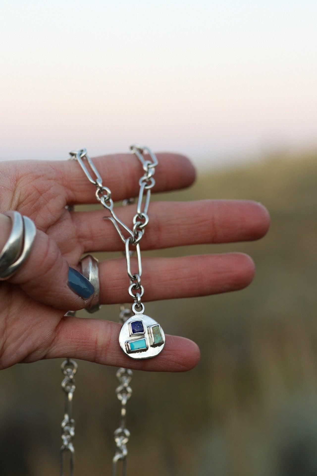 Handmade Paperclip Chain + Coin Necklace #1