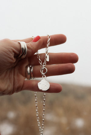 Silver Medallion Necklace #17