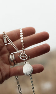 Silver Medallion Necklace #18