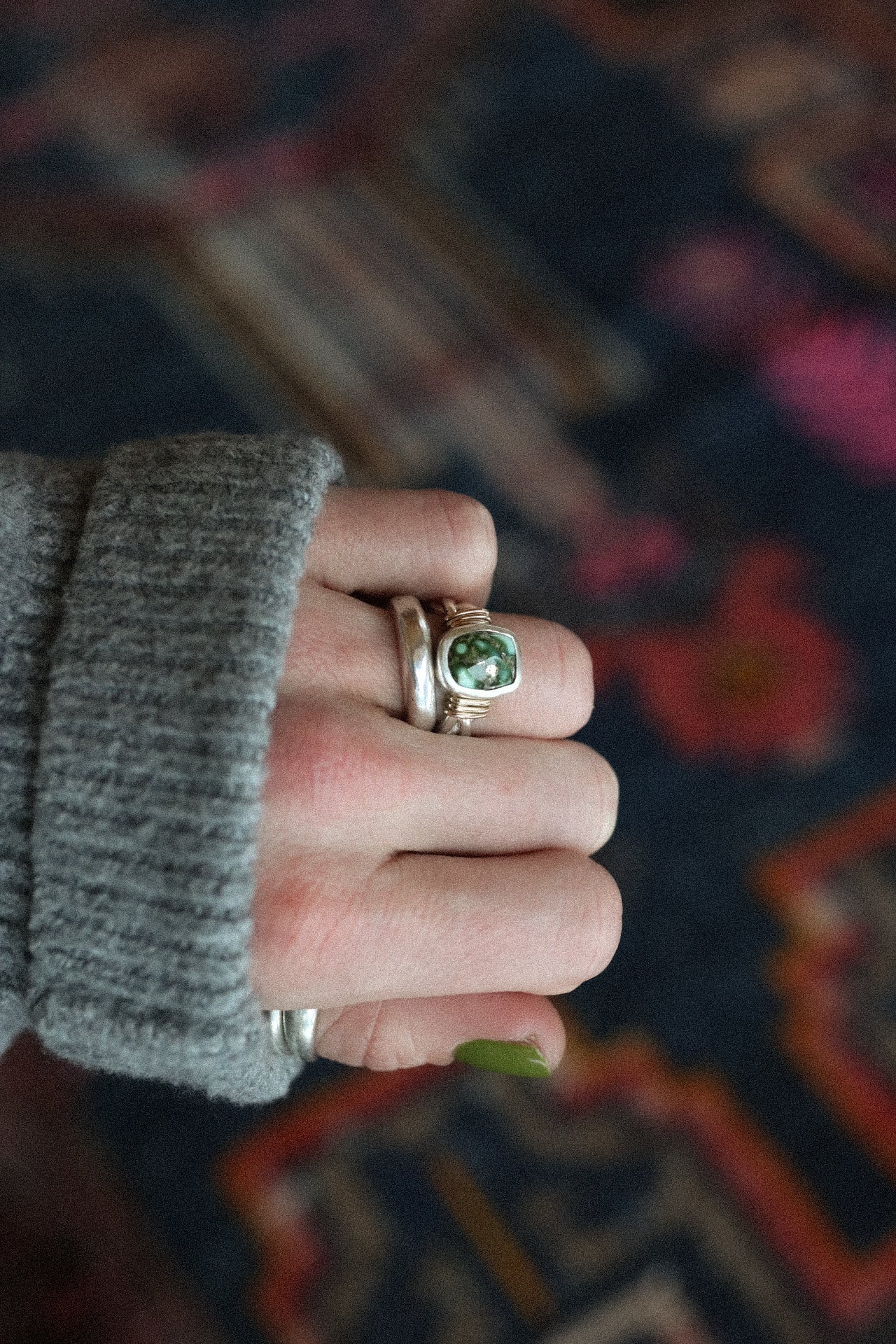 Mixed Metal Braided Ring #1- Size 4.5