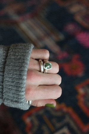 Mixed Metal Braided Ring #1- Size 4.5