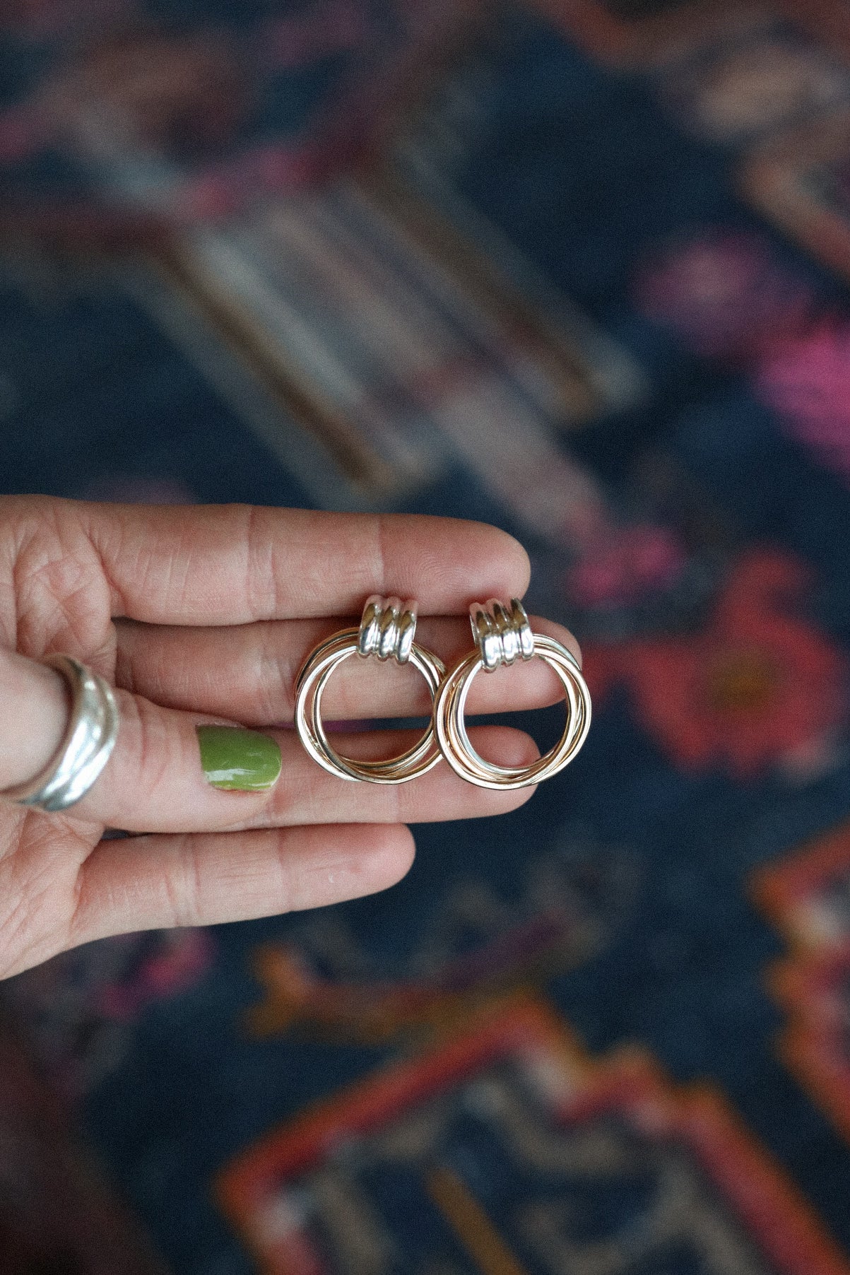 Mixed Metal Serenity Hoops #2