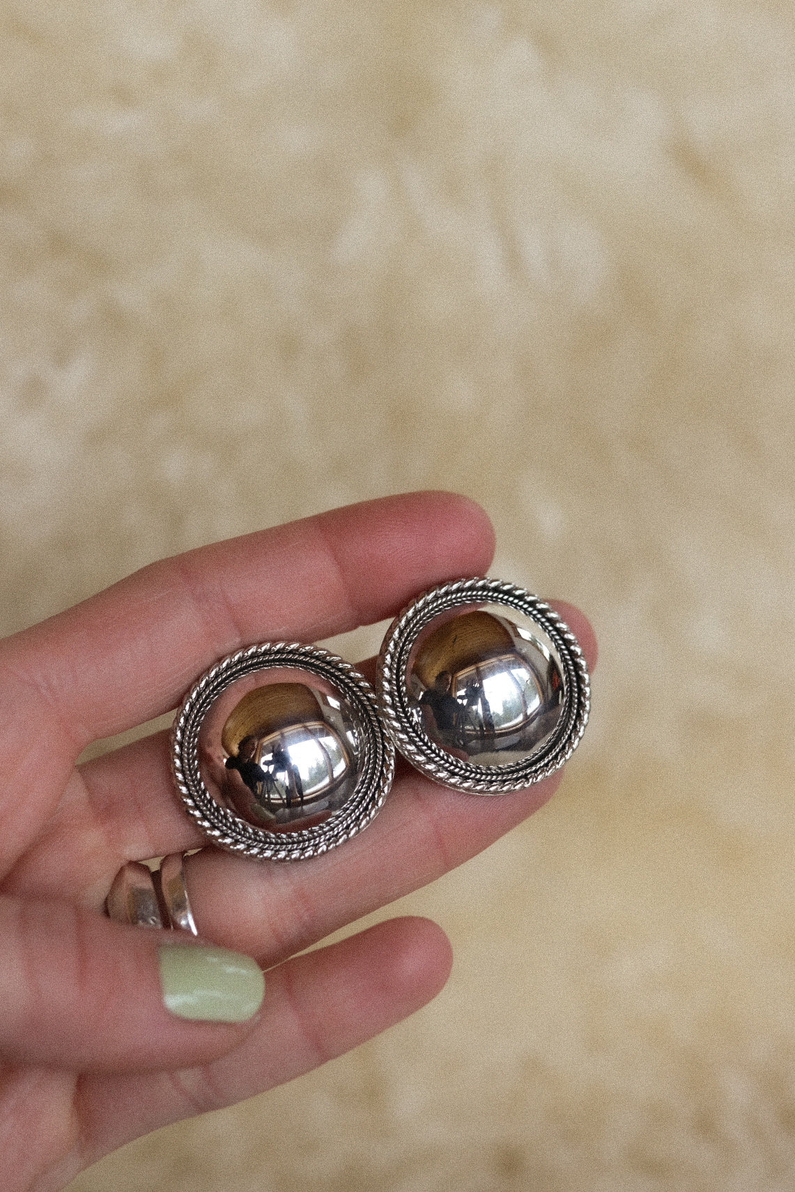 Braided Shield Stud Earrings