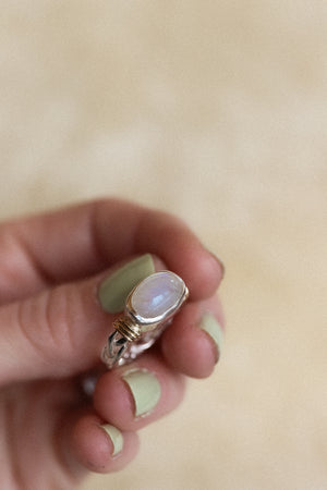 Mixed Metal Braided Ring #3 - Size 7