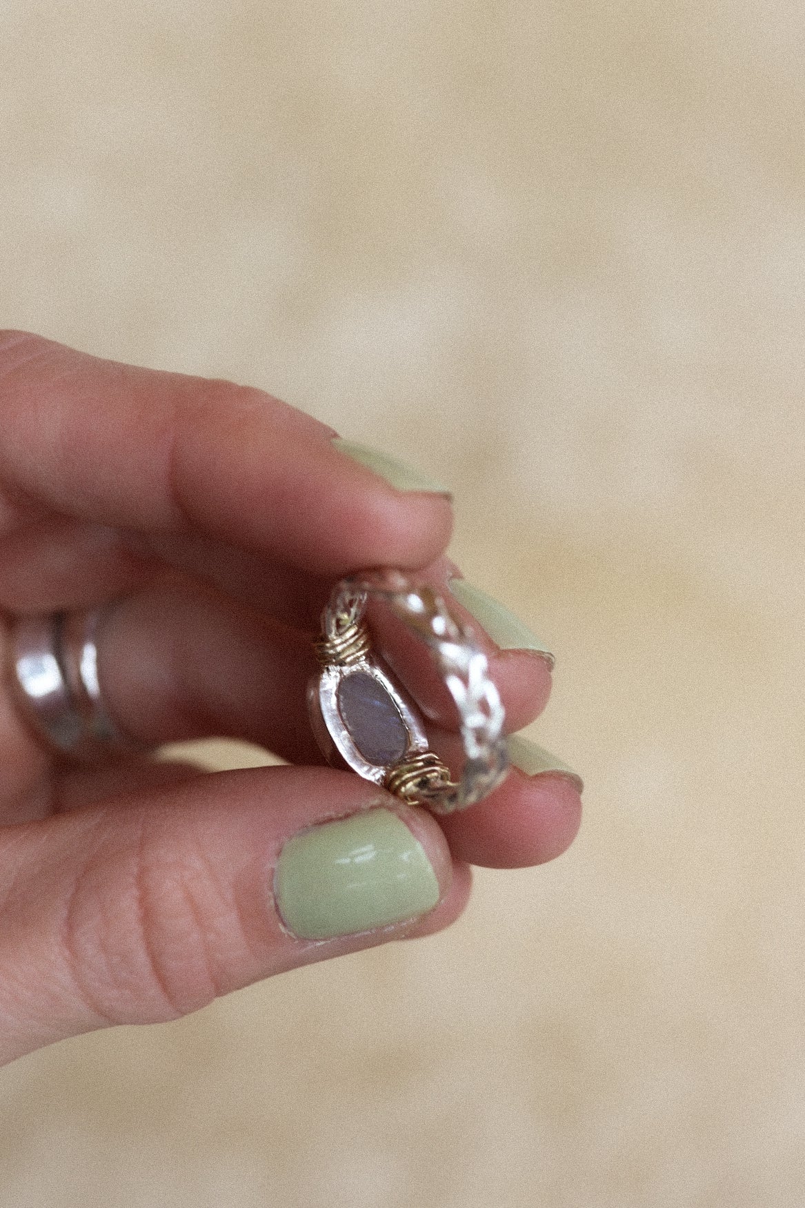 Mixed Metal Braided Ring #3 - Size 7