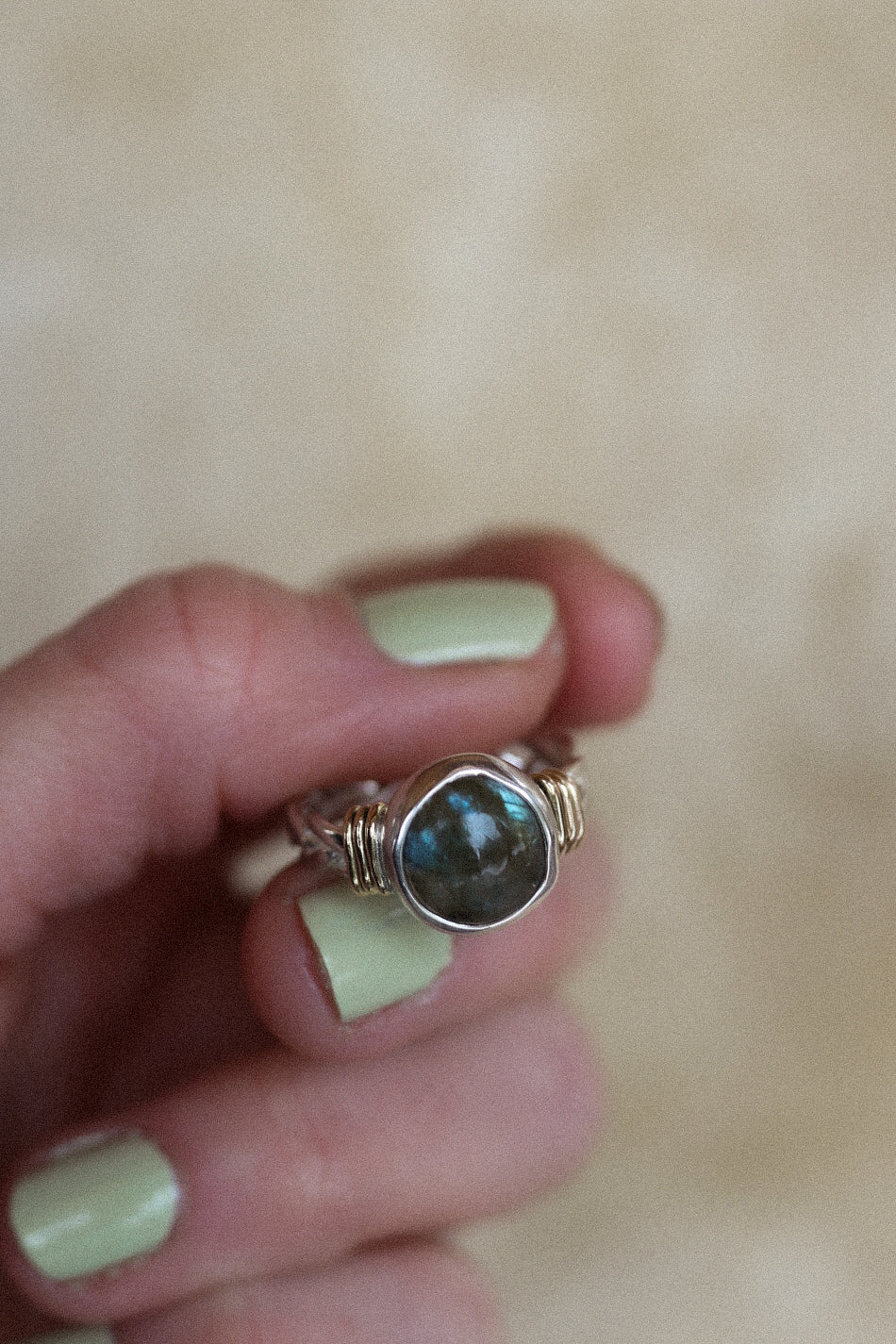 Mixed Metal Braided Ring #4 - Size 6.5