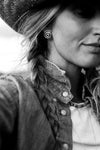 Silver Spiral Stud