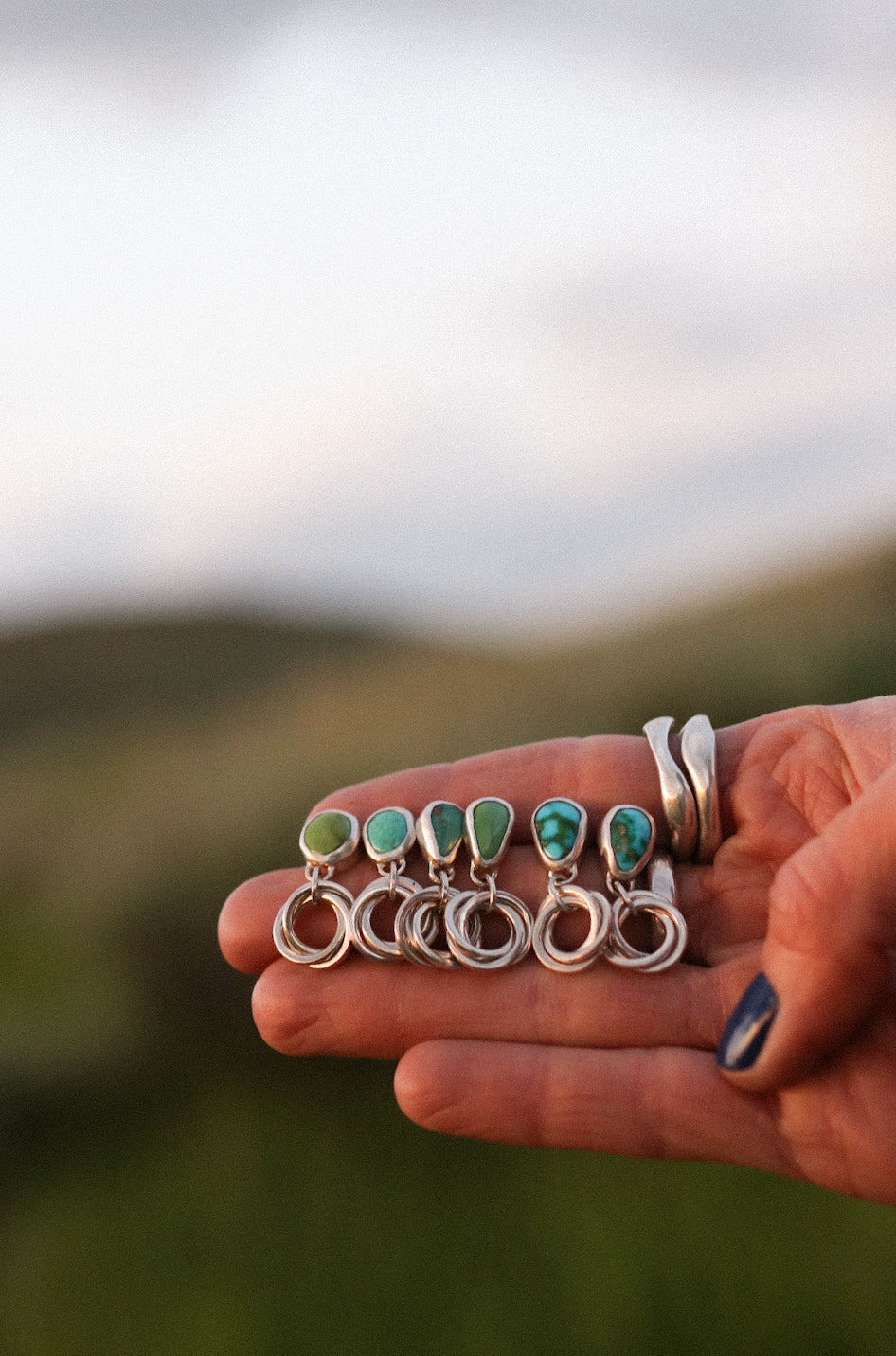 Mini Serenity Hoops. Pair D. Made to Order
