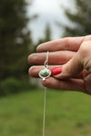 Turquoise Dot Necklace #1