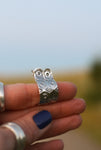 Stamped Huggie Hoops- Made to Order