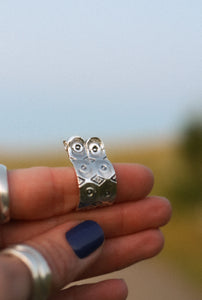 Stamped Huggie Hoops- Made to Order