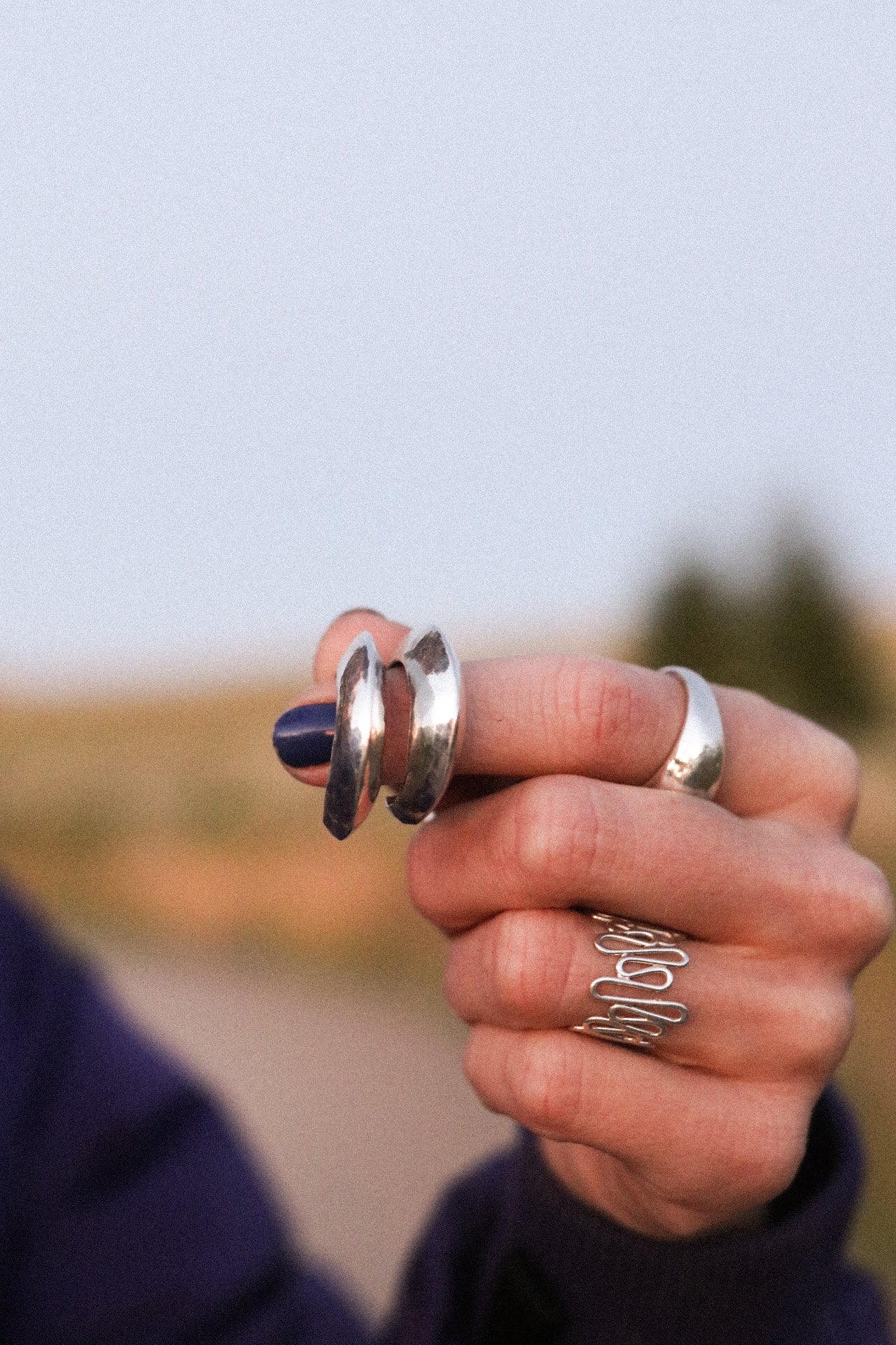 Crescent Moon Huggie Hoops- Made to Order
