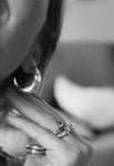 Crescent Moon Huggie Hoops- Made to Order