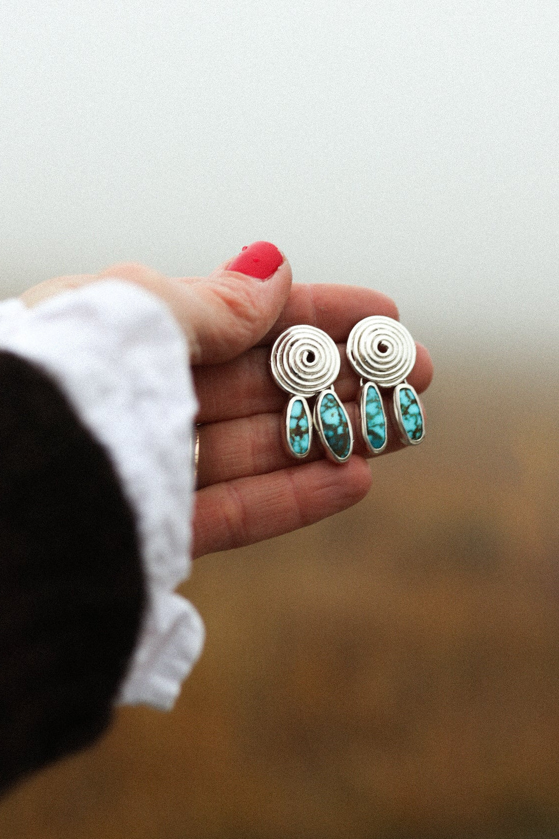 Spiral Drop Earrings