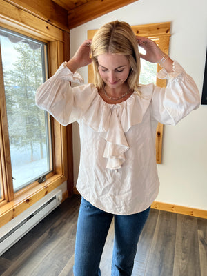 4: Vintage White Blouse