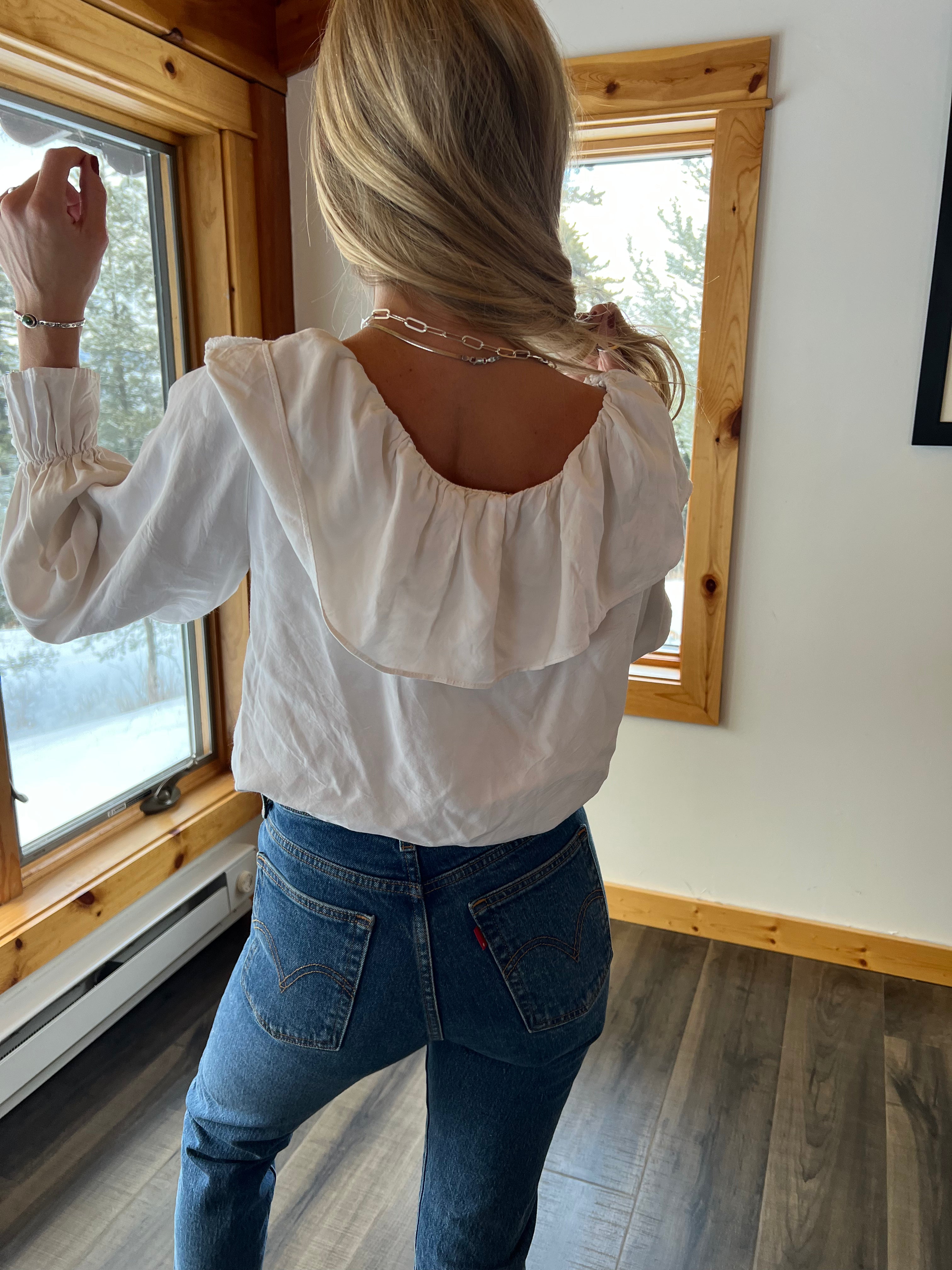 4: Vintage White Blouse