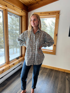 5: Vintage Floral Button Up