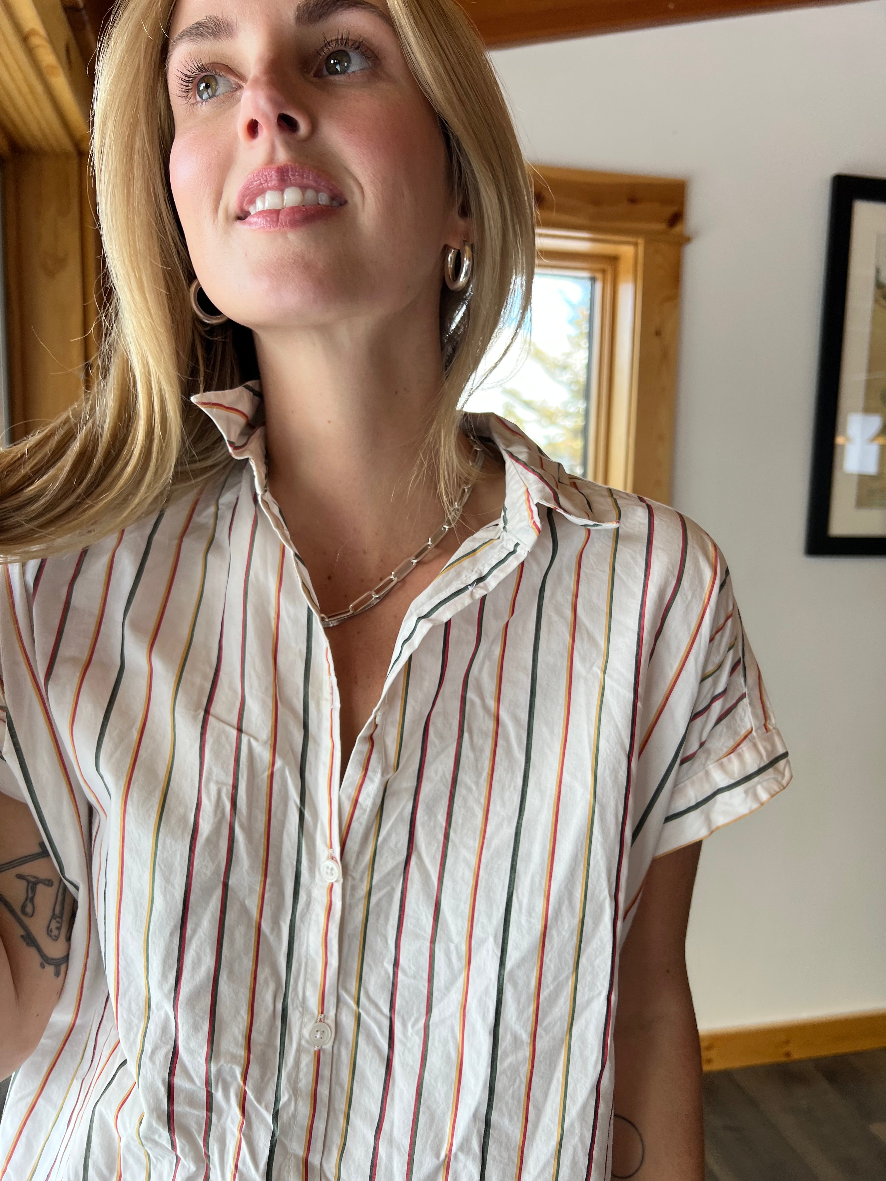 34: Madewell Striped Shirt