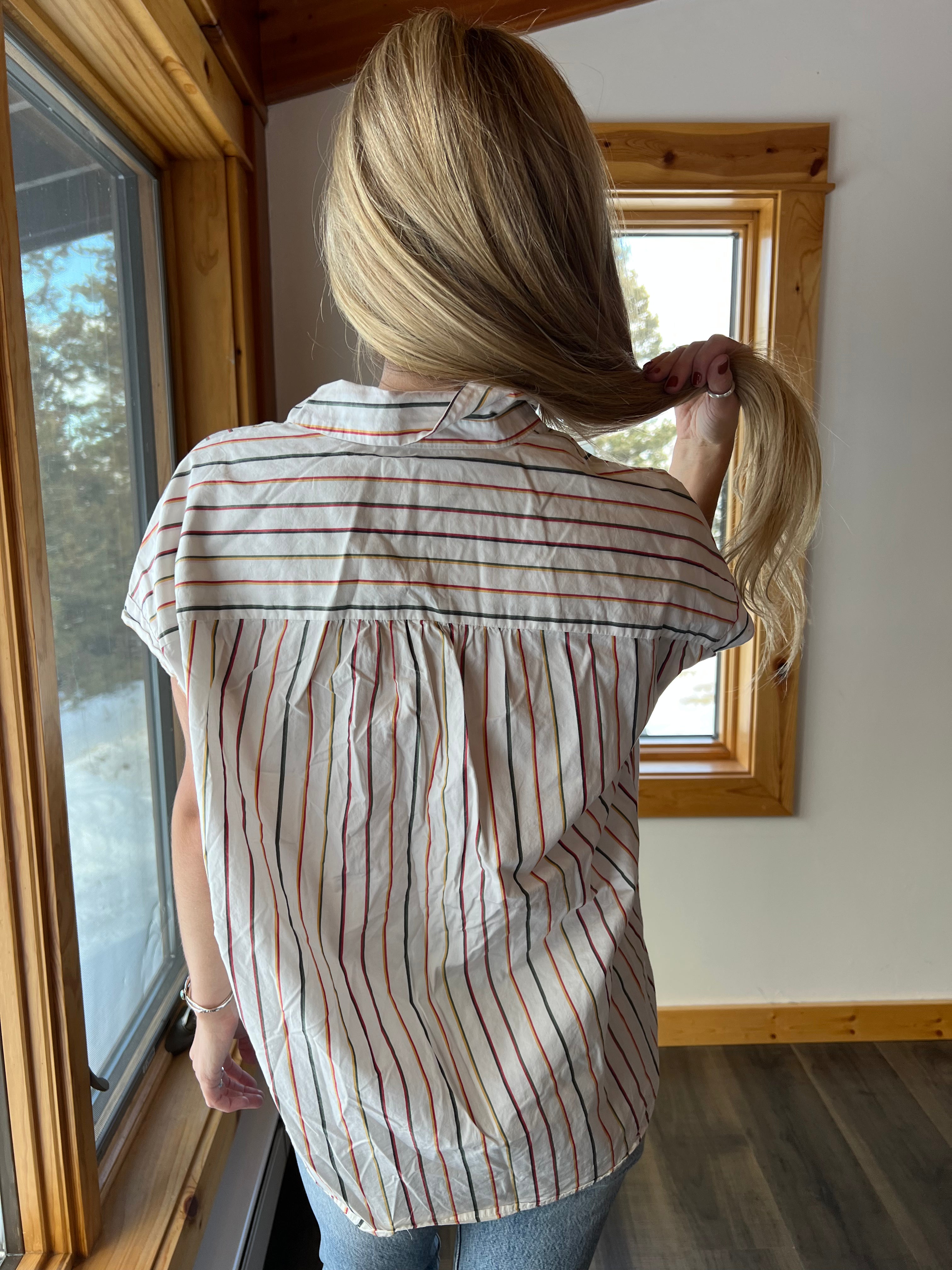 34: Madewell Striped Shirt