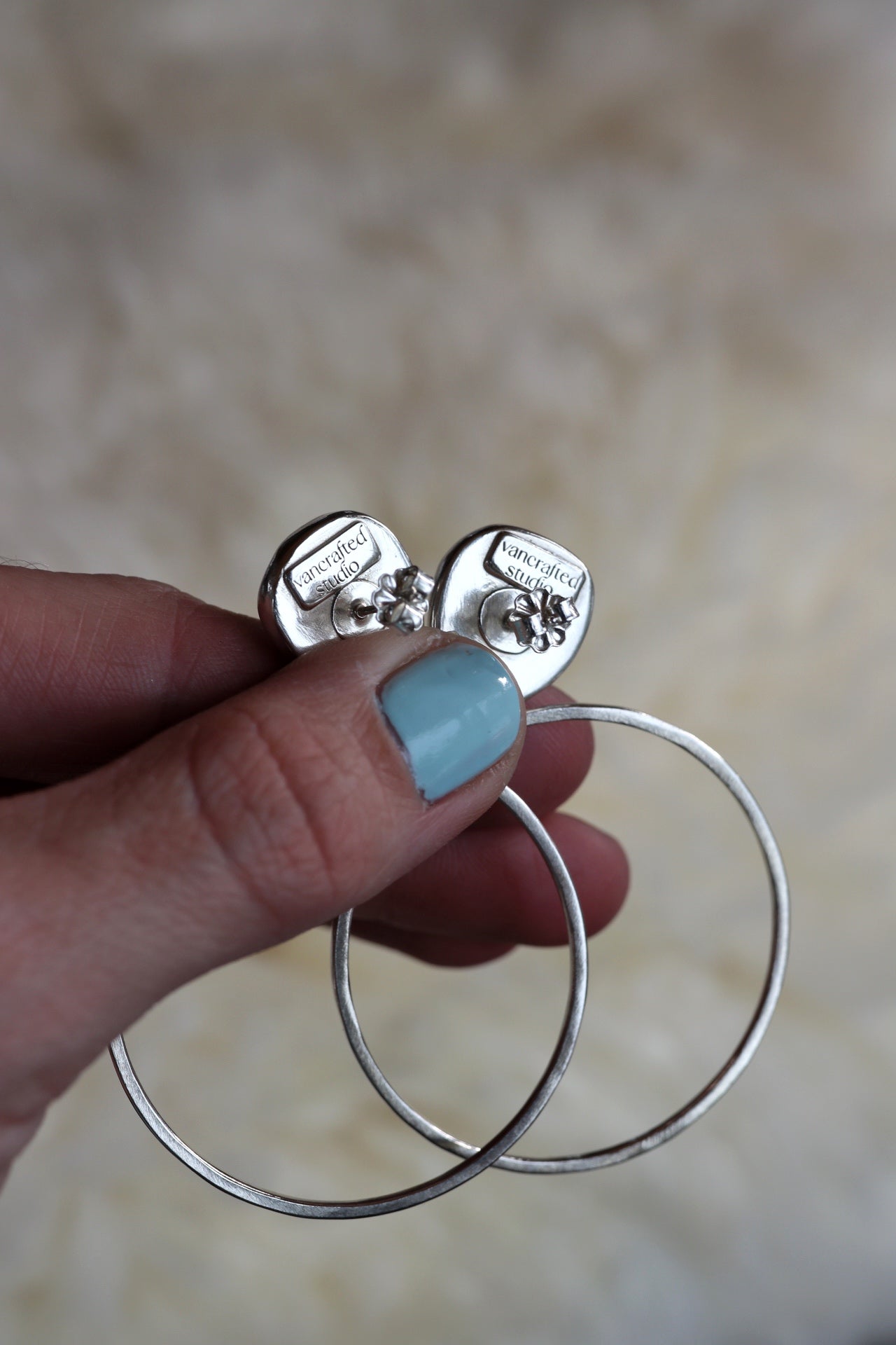 Turquoise Hoops #63