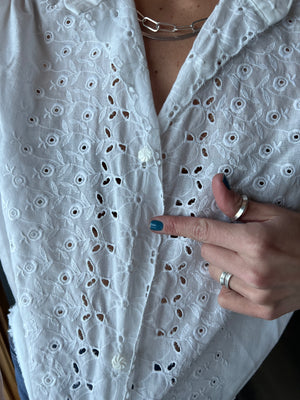 60: Vintage White Blouse