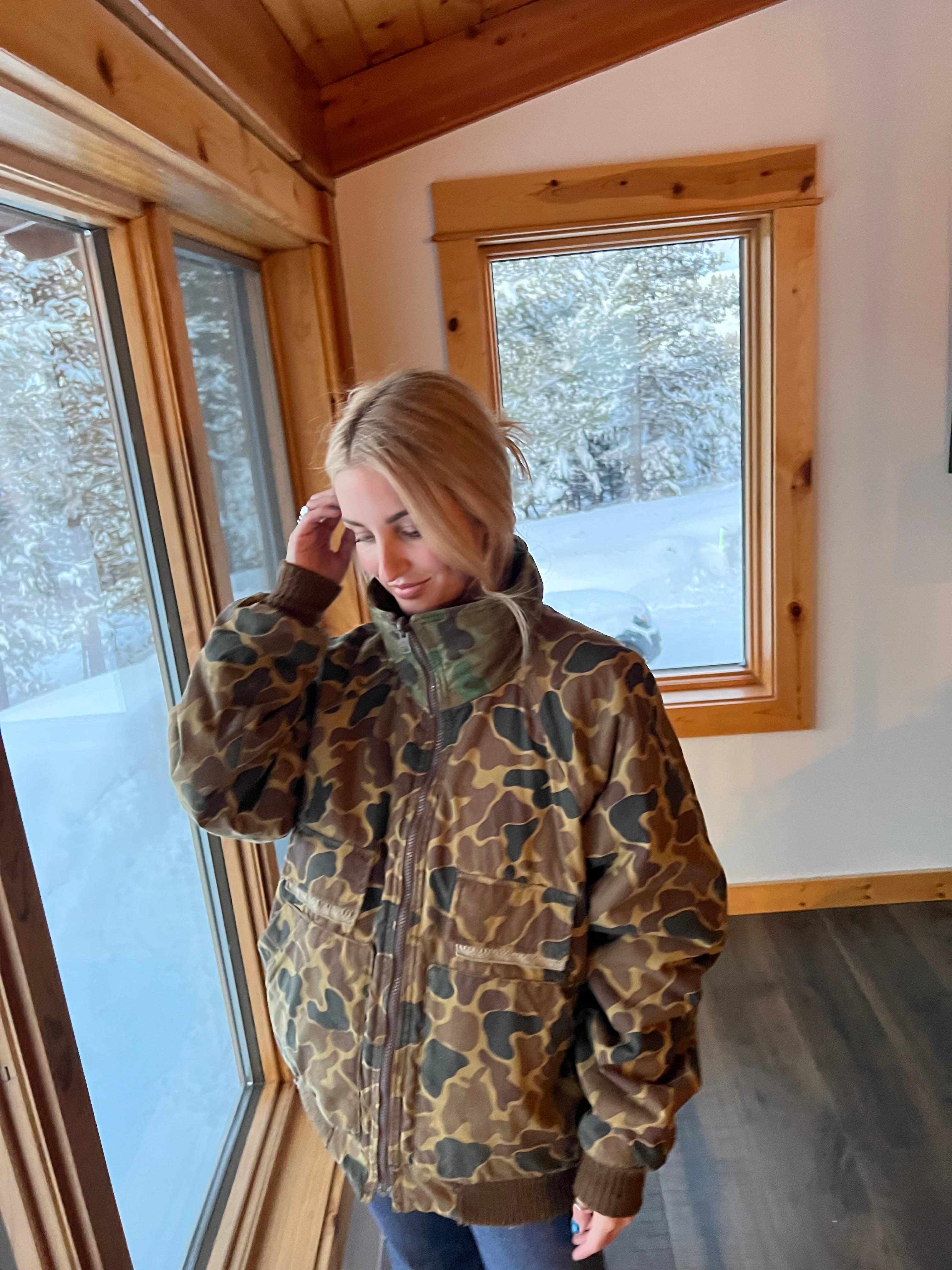 Drake old sales school camo jacket