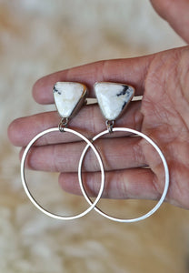 Turquoise Hoops #65