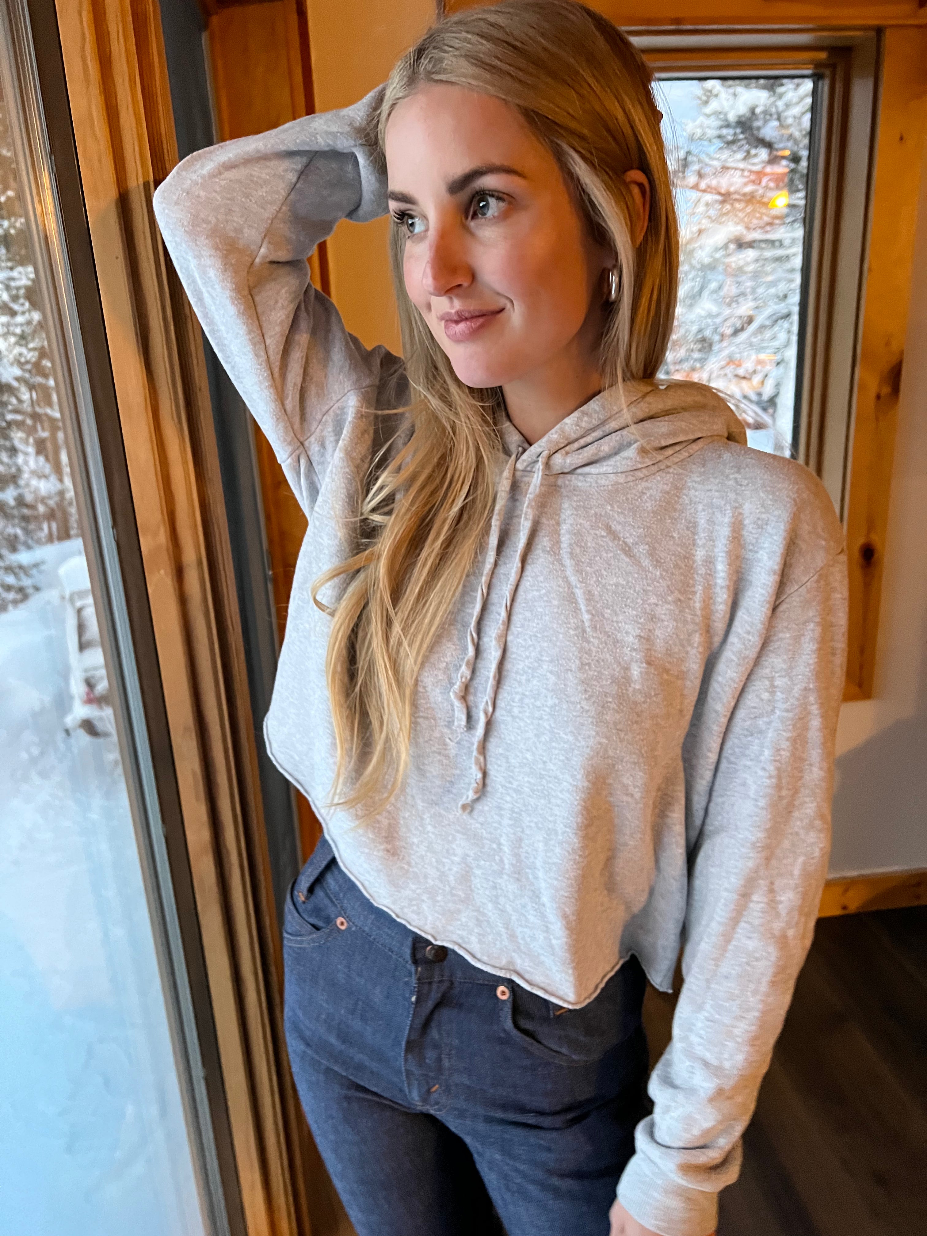 Brandy melville cropped hoodie deals