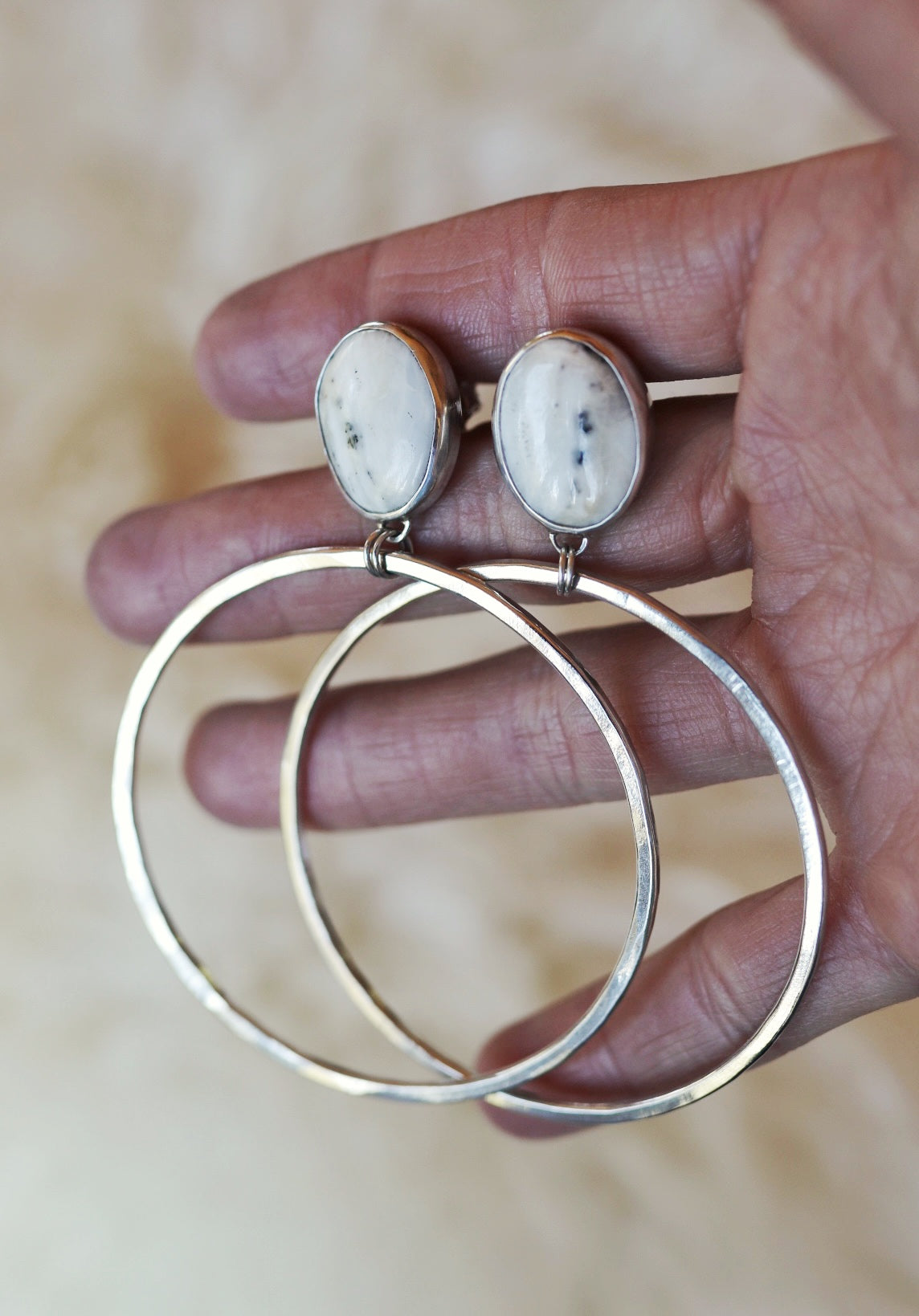 Turquoise Hoops #67