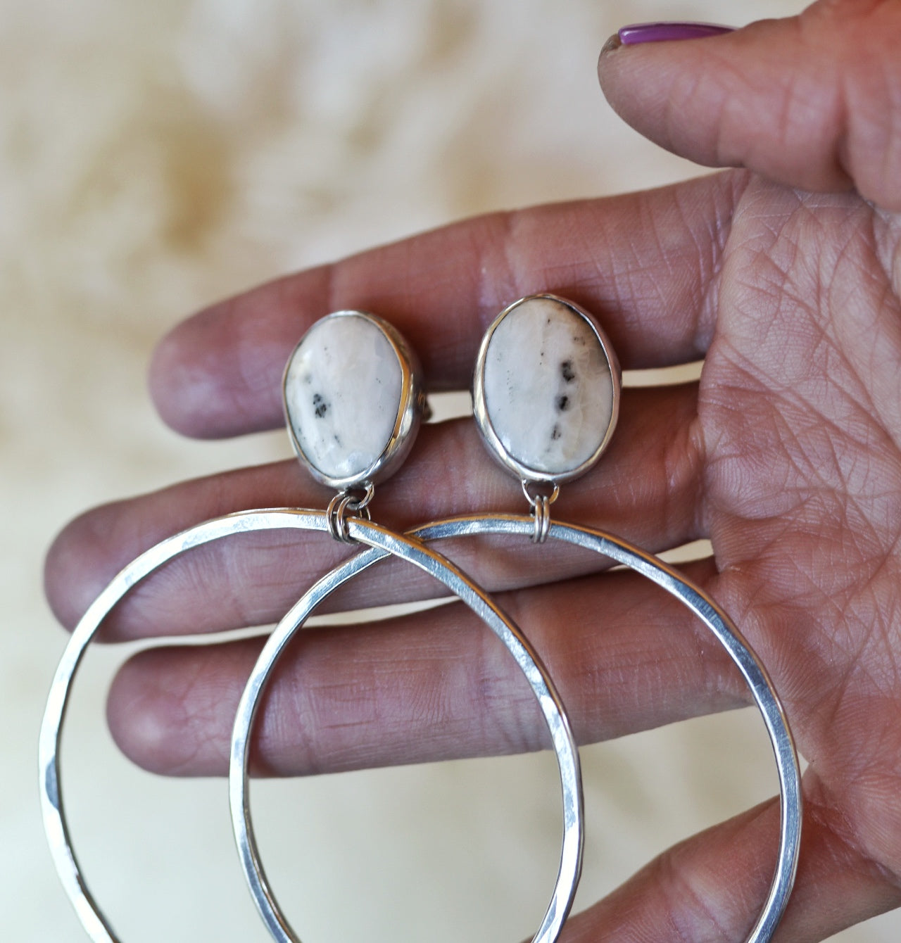 Turquoise Hoops #67