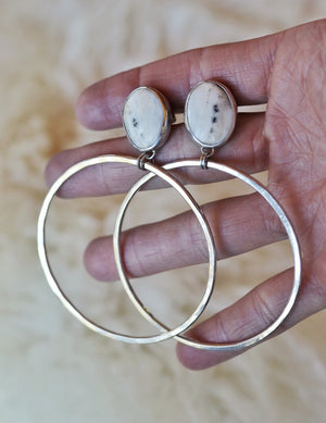 Turquoise Hoops #67