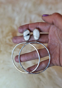 Turquoise Hoops #69