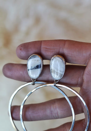 Turquoise Hoops #69