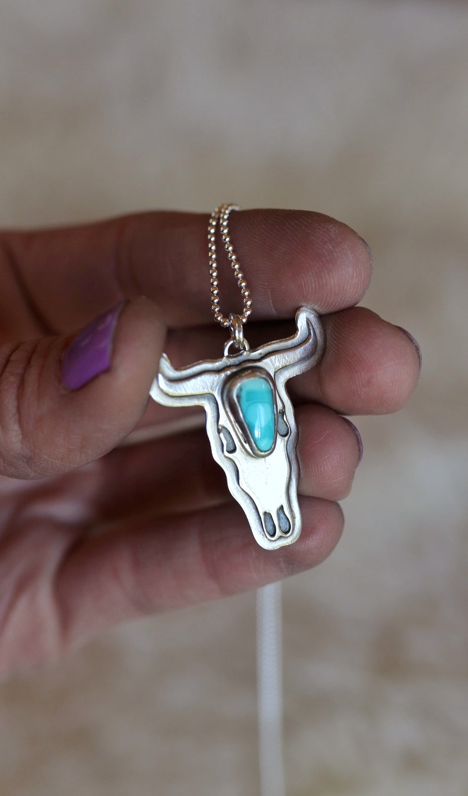 Bull Skull Necklace #47
