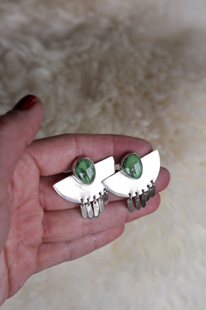 Sterling Silver Fringe Earrings #33