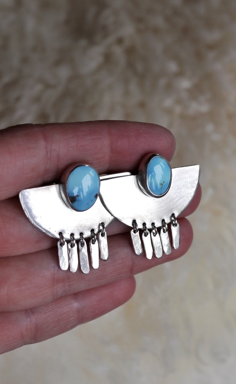 Sterling Silver Fringe Earrings #32