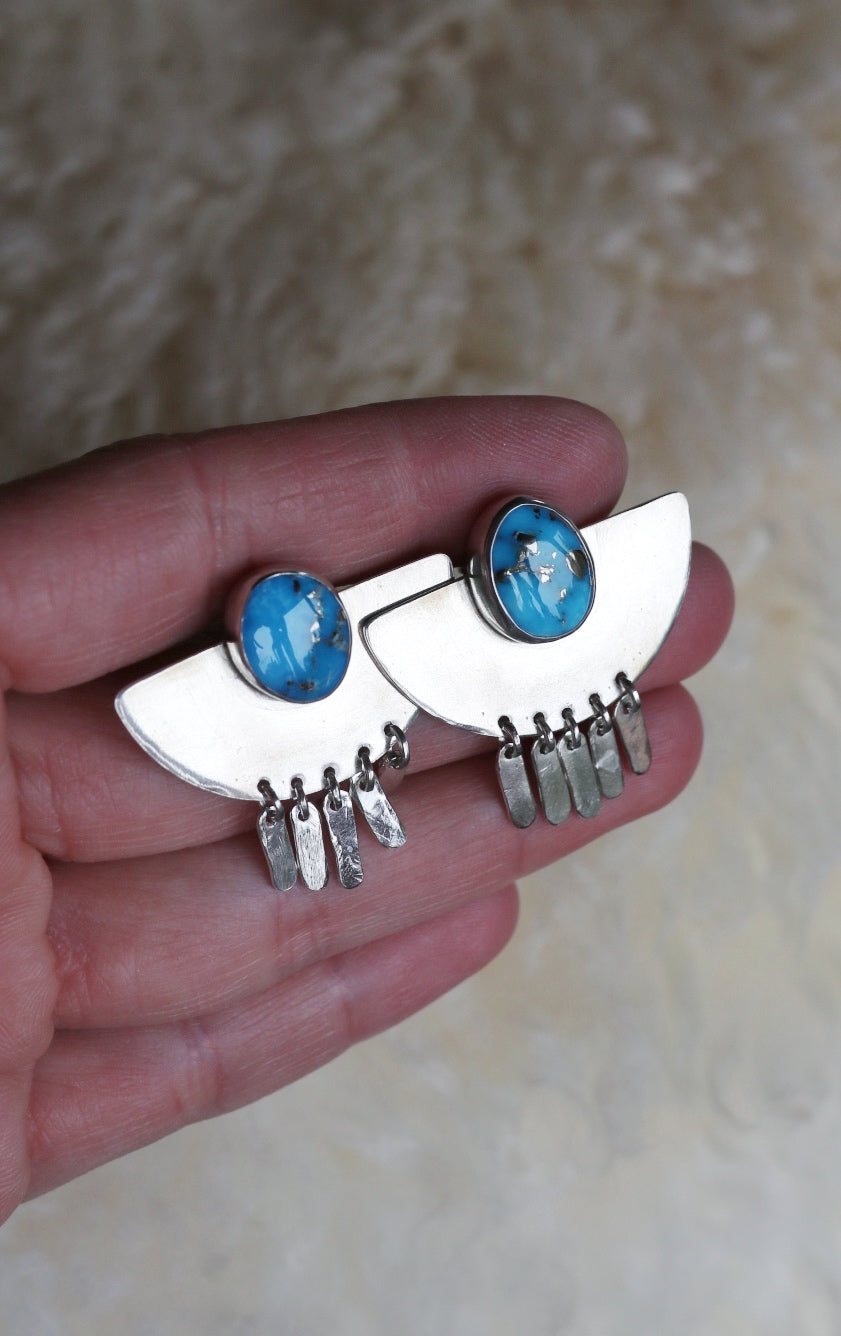 Sterling Silver Fringe Earrings #30