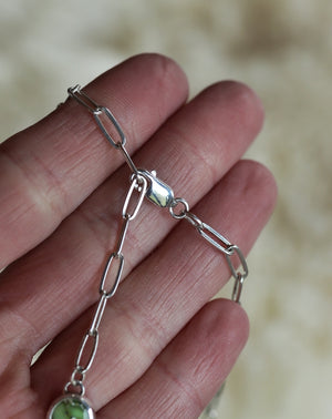 Dainty Paperclip Lariat Necklace