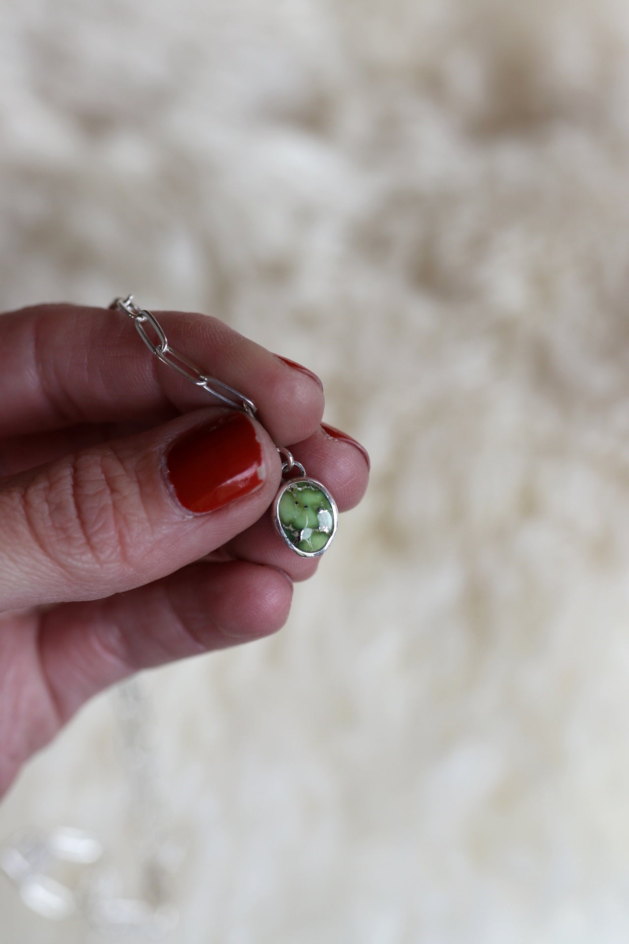 Dainty Paperclip Lariat Necklace