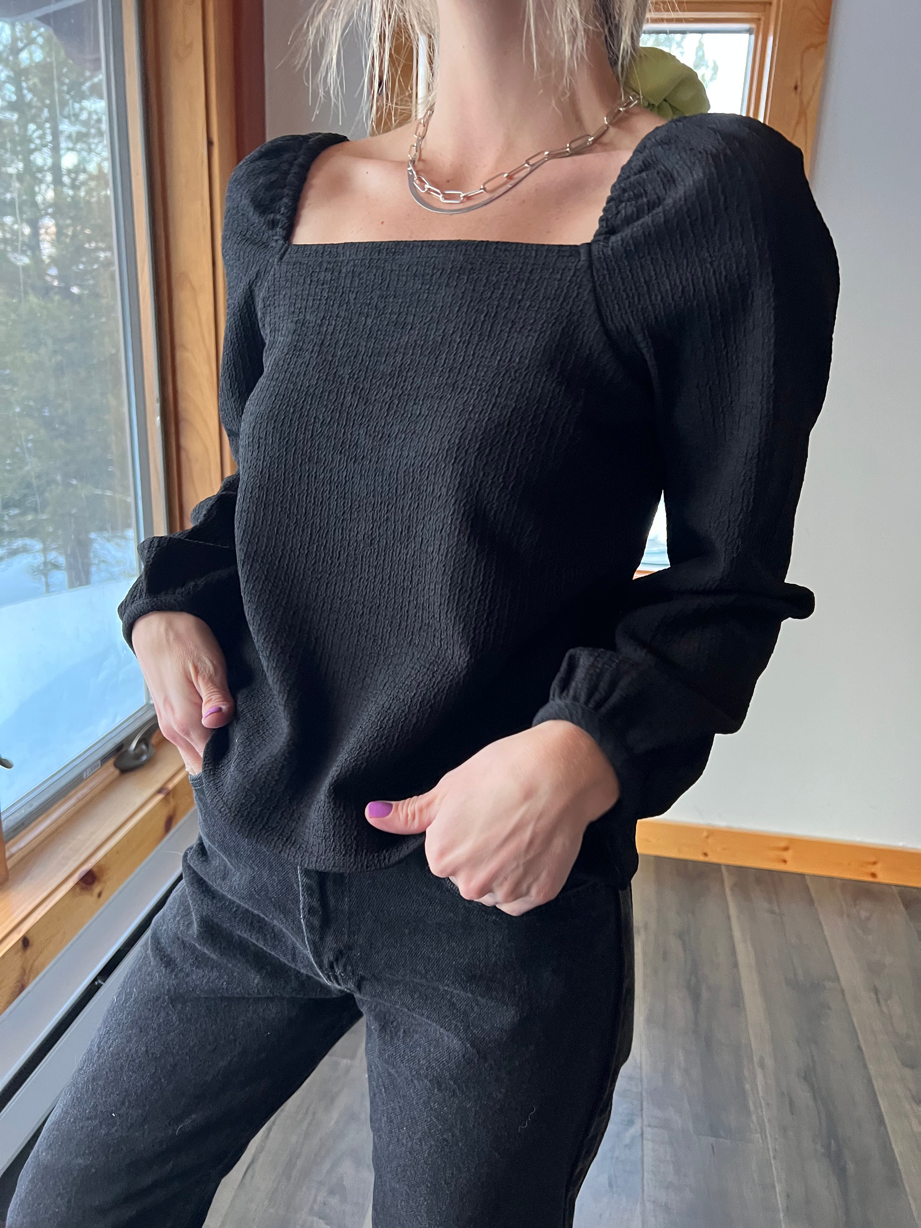 70: Black Madewell Top