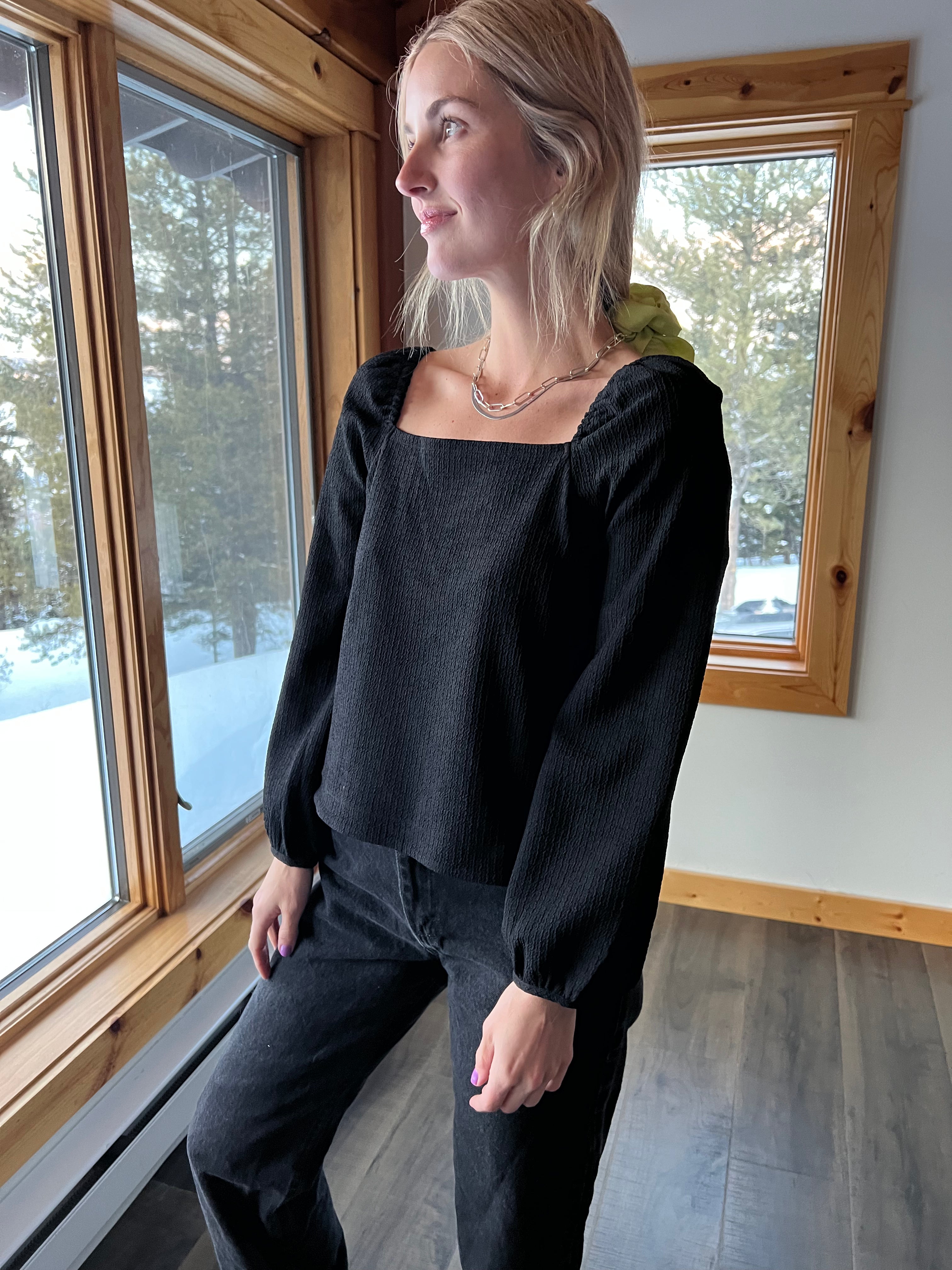 70: Black Madewell Top